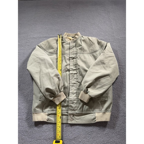 Vintage Kentfield Jacket Mens Medium Beige Sherpa Lined 80s Retro - Picture 7 of 8